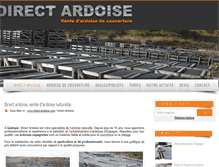 Tablet Screenshot of direct-ardoise.com